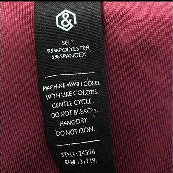 NWT Agnes & Dora Red Tunic XXL Top Plus Size Velvet Special Occasion Flowy - Picture 5 of 5